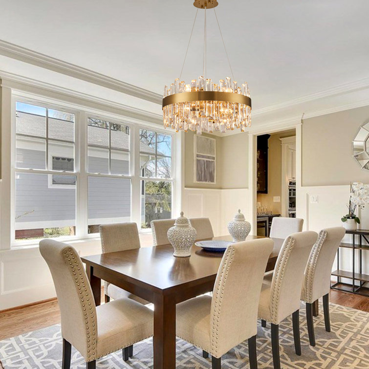 Gold chandeliers hot sale for dining room